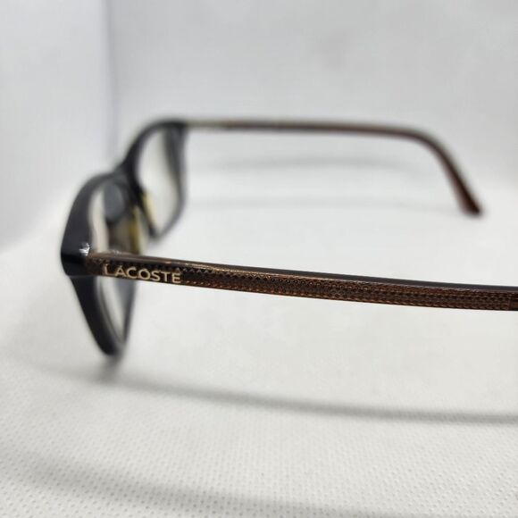 Lacoste Brown Prescription Glasses Frames - Picture 7 of 8